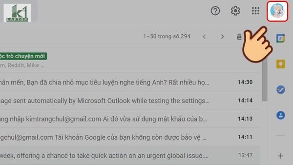 add gmail vao outlook