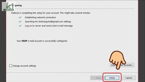 add gmail vao outlook