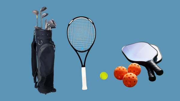 Gậy chơi golf, vợt tennis, vợt pickle ball