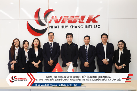 NHẬT HUY KHANG VINH DỰ ĐÓN TIẾP ÔNG ISHII CHIKAHISHA - BÍ THƯ THỨ NHẤT ĐẠI SỨ QUÁN NHẬT BẢN TẠI VIỆT NAM ĐẾN THĂM VÀ LÀM VIỆC