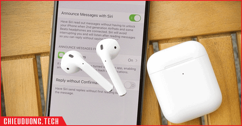 Bật tính năng hỗ trợ nghe và trả lời tin nhắn trực tiếp với AirPods 2, Powerbeats Pro trên iOS 13.2