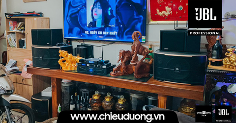 Tiếng nhạc, giọng hát chuẩn sân khấu với hệ thống âm thanh JBL Professional được team Chiêu Dương lắp đặt và bàn giao đến gia đình Anh Quí tại Mã Lò, Q. Bình Tân.