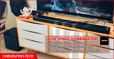 Loa Bose Smart Soundbar 900 | Âm thanh hoành tráng như rạp trên tất cả nội dung số