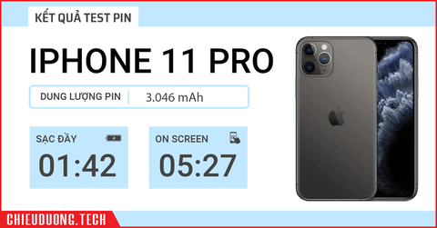 Đánh giá pin iPhone 11 Pro: kém hơn iPhone 11