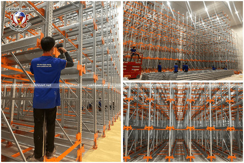 Kệ Tự Động Radio Shuttle 10m Cho Kho Lạnh -25°C