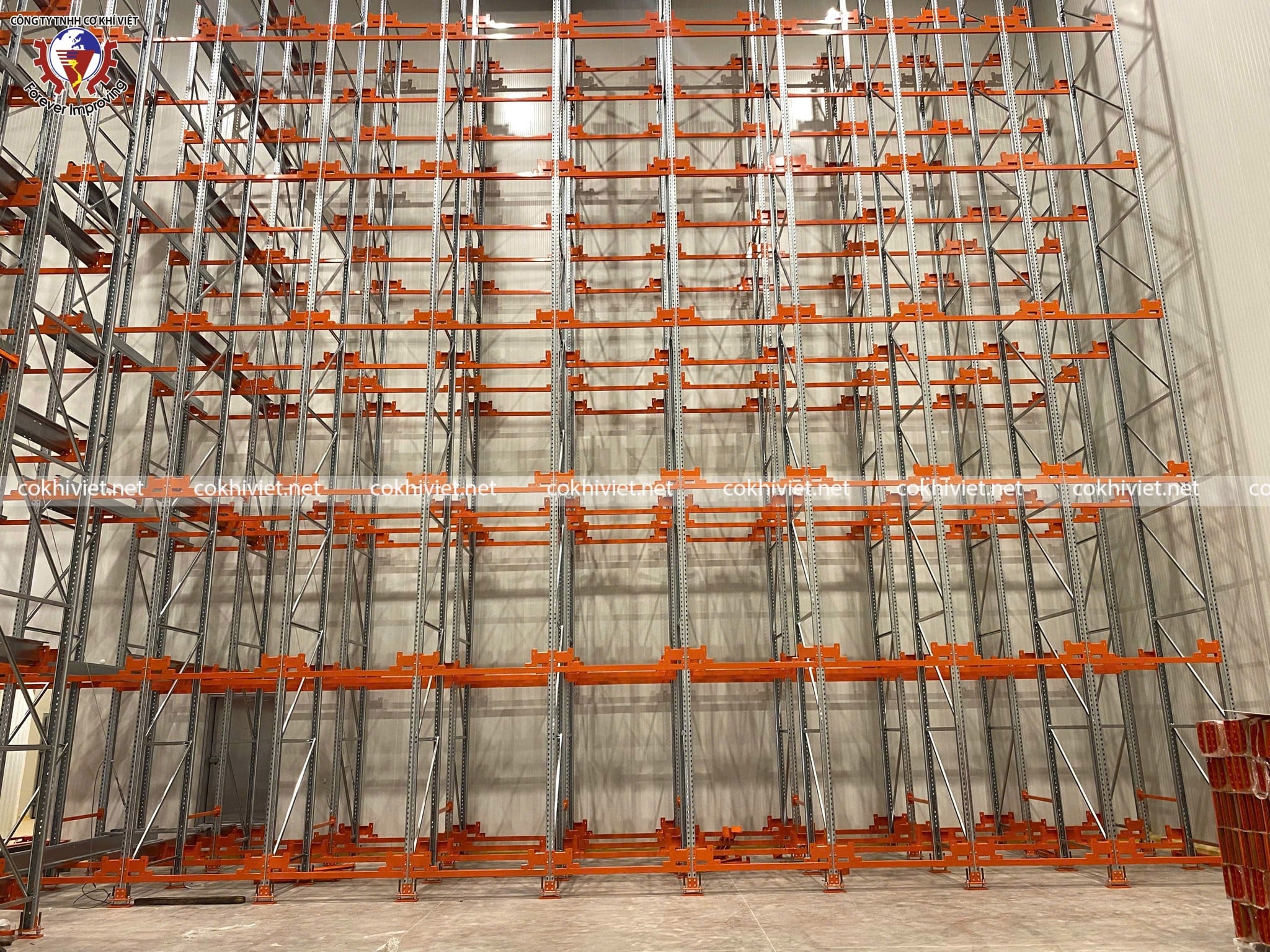 kệ tự động kho lạnh thực phẩm