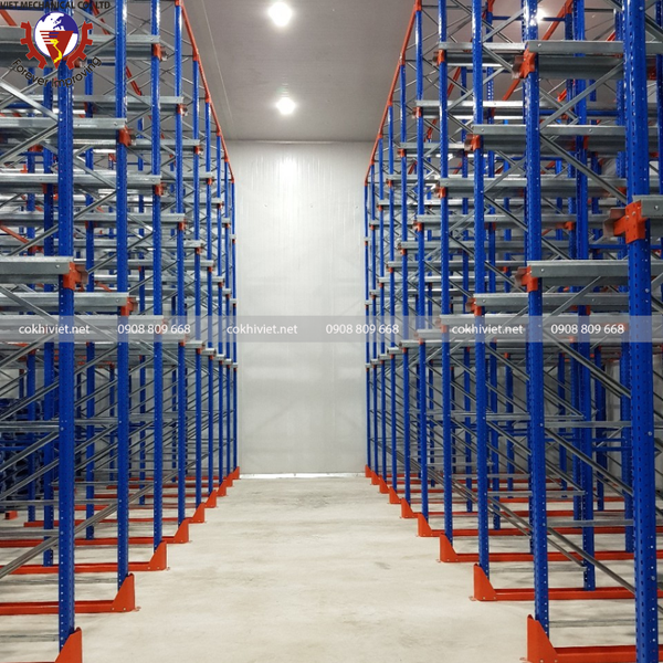 drive in cold storage racking system