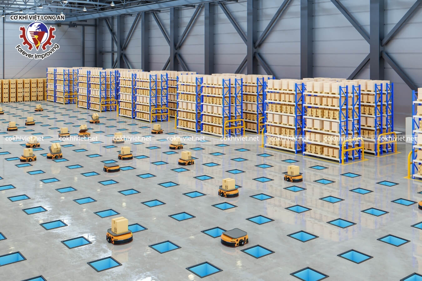 Kệ kho hàng tự động Logistics