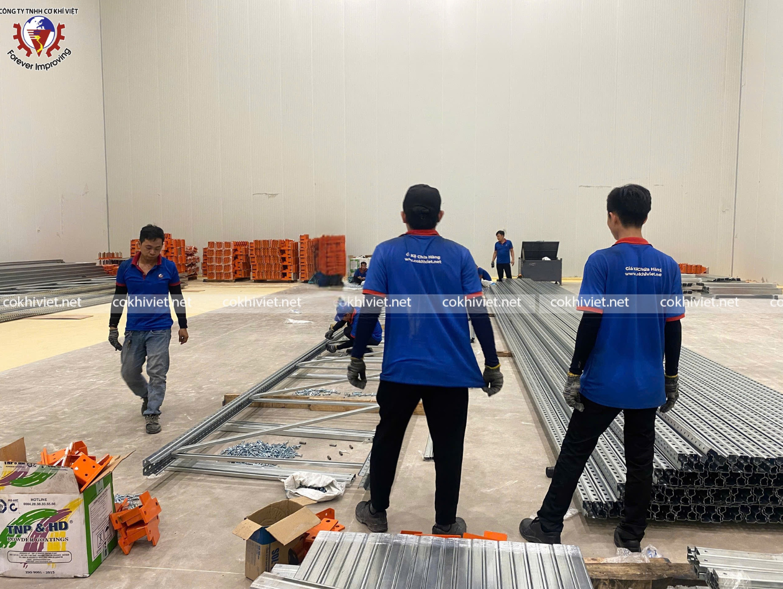 kệ tự động kho lạnh thực phẩm