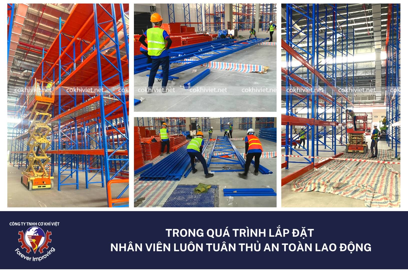 lắp đặt kệ chứa hàng