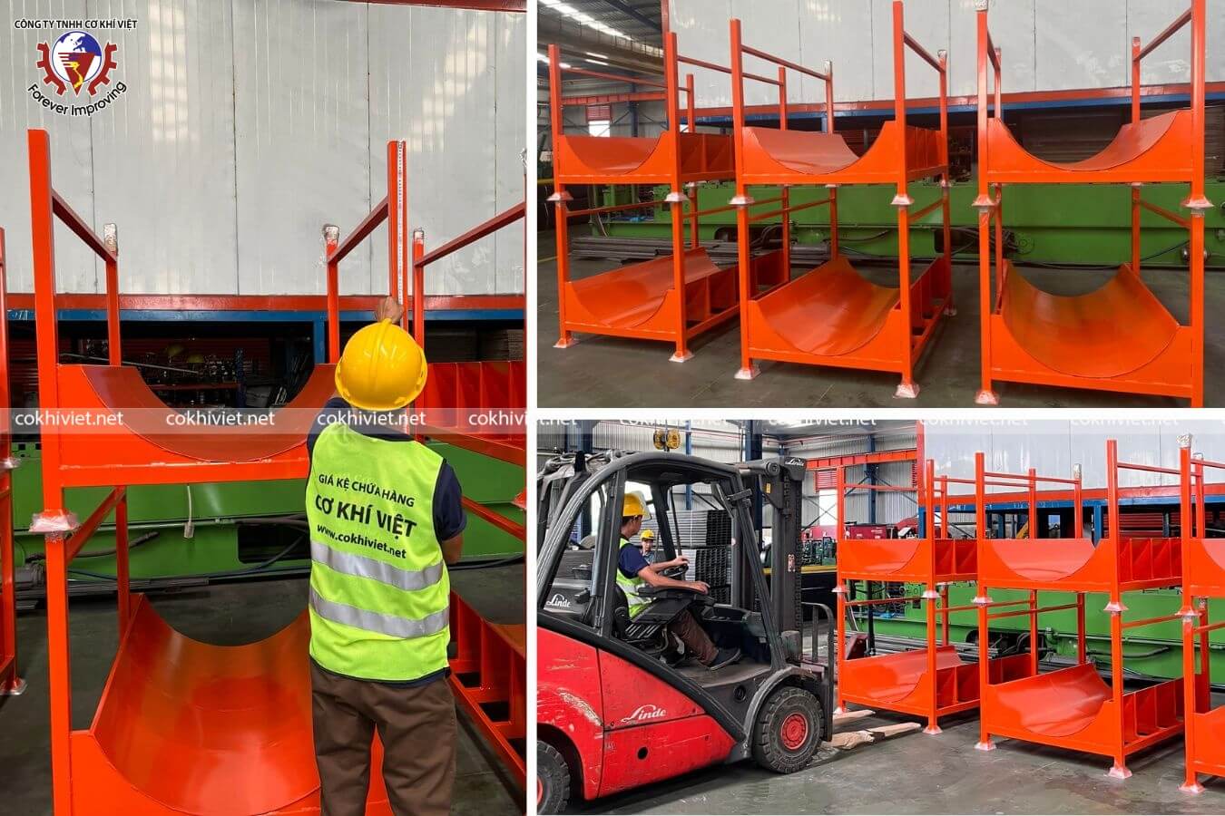 pallet sắt xếp chồng