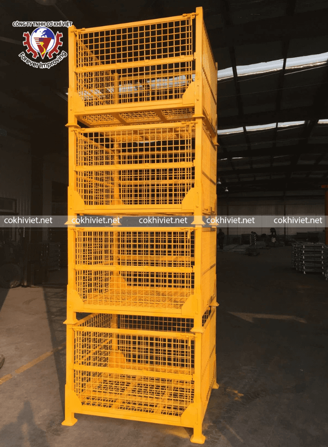 Pallet lưới sắt sơn tĩnh điện
