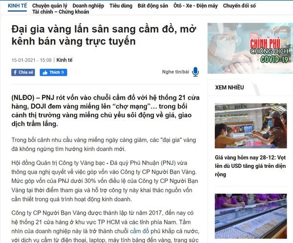 báo chí nói gì về Người Bạn Vàng