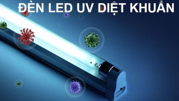 Bóng đèn UV led giúp khử khuẩn hiệu quả.