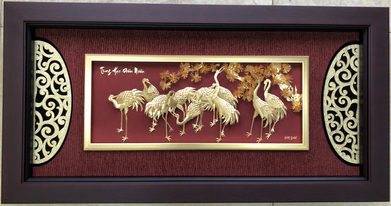 Tranh Tùng Hạc Diện Niên
