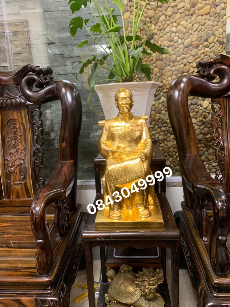TƯỢNG BÁC HỒ DÁT VÀNG 9999