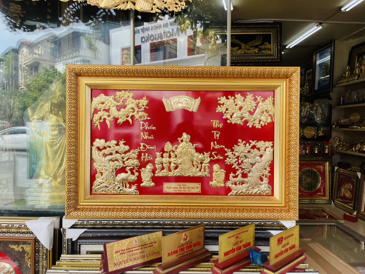 TRANH MỪNG THỌ MẠ VÀNG