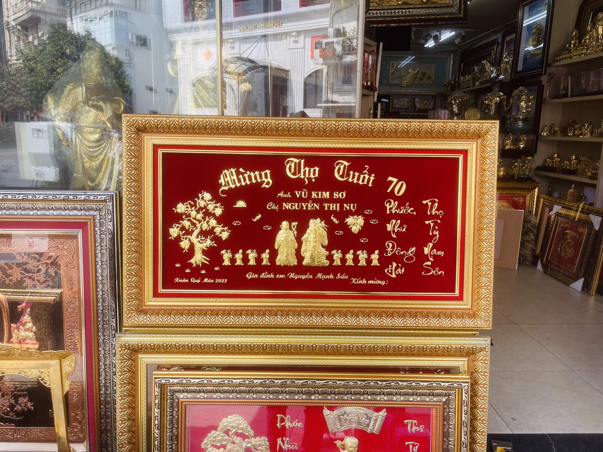 TRANH MỪNG THỌ CAO CẤP