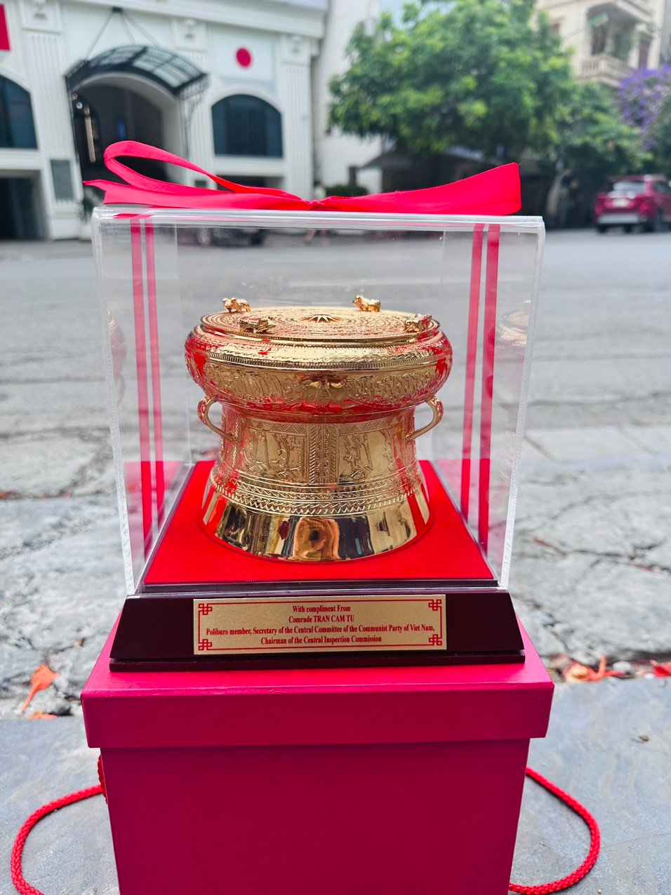 QUẢ TRỐNG ĐỒNG MẠ VÀNG