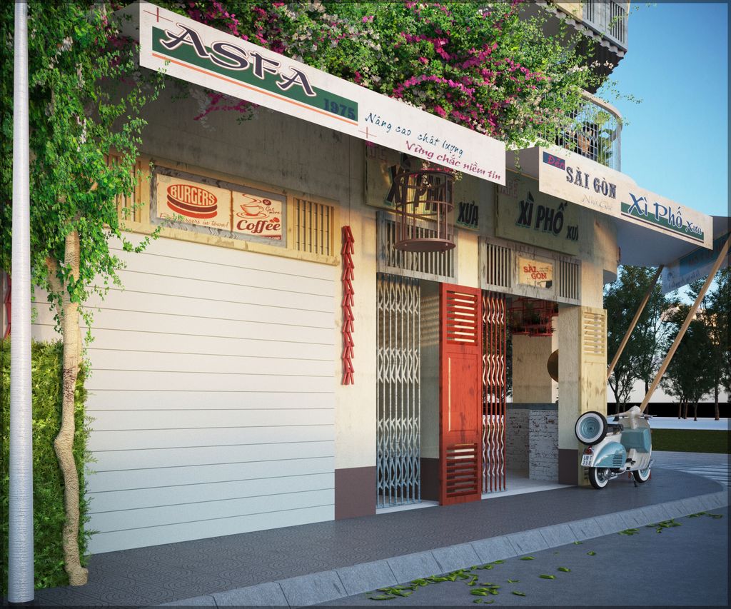 thiết kế thi công quán cafe