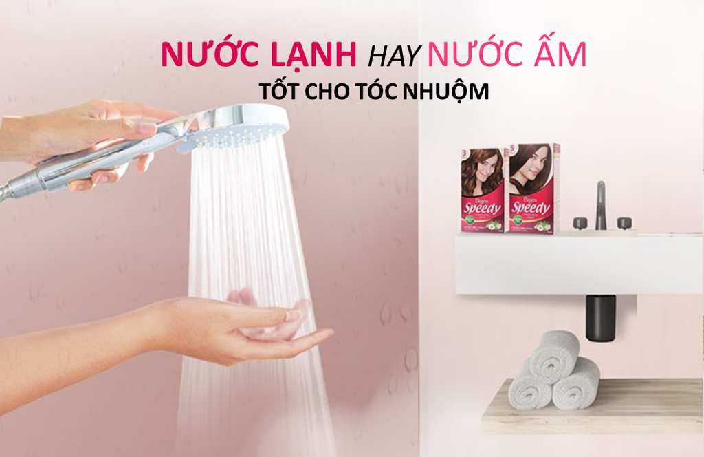 NƯỚC ẤM HAY LẠNH TỐT CHO TÓC NHUỘM???