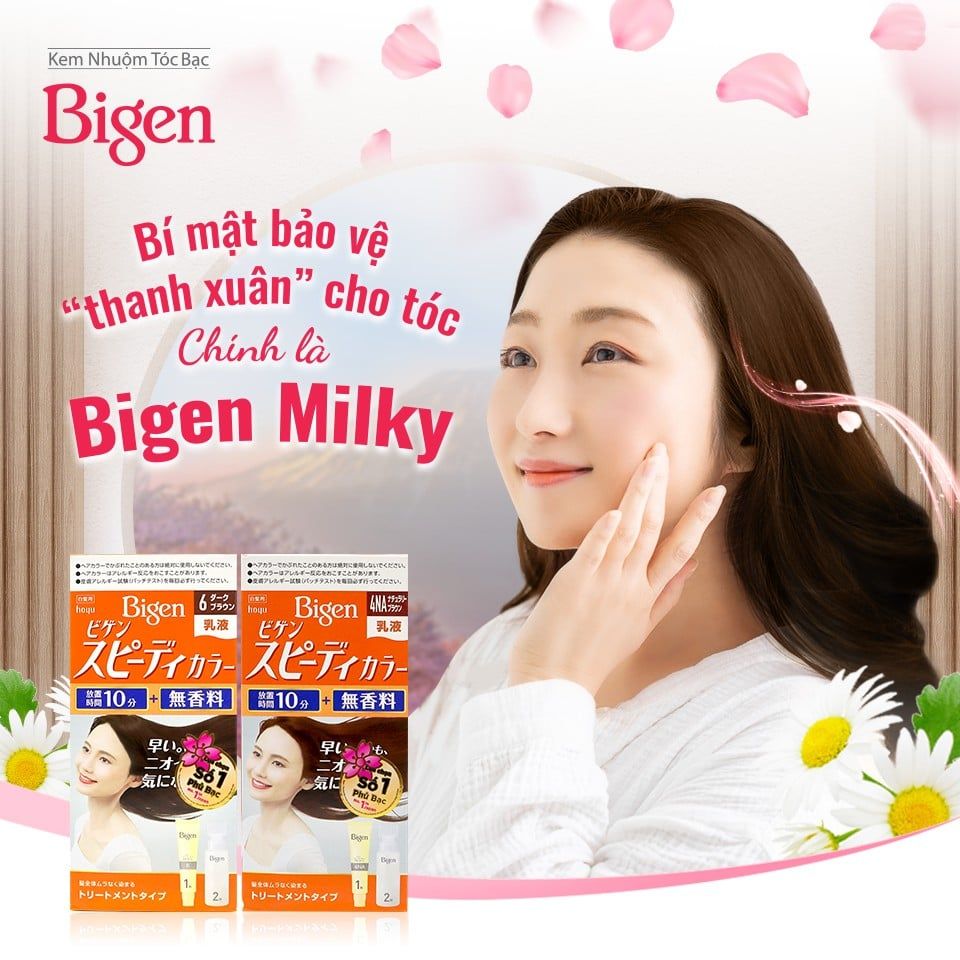 BIGEN MILKY - PHỦ BẠC VỚI CHẤT LƯỢNG CHUẨN NỘI ĐỊA NHẬT