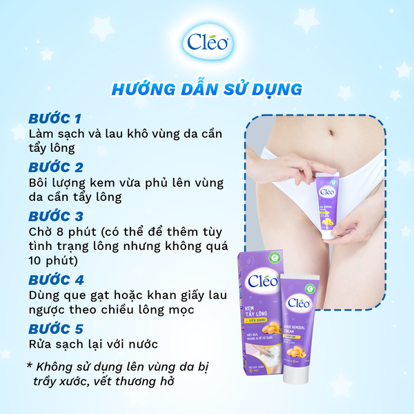 Hướng dẫn sử dụng kem tẩy lông vùng kín