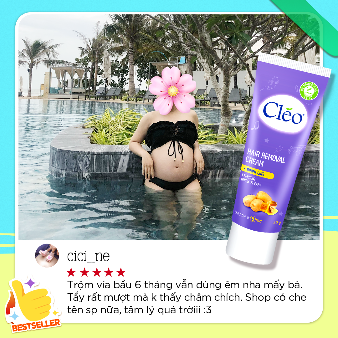 Kem tẩy lông CLEO - Sự lựa chọn thông minh an toàn cho mẹ bầu