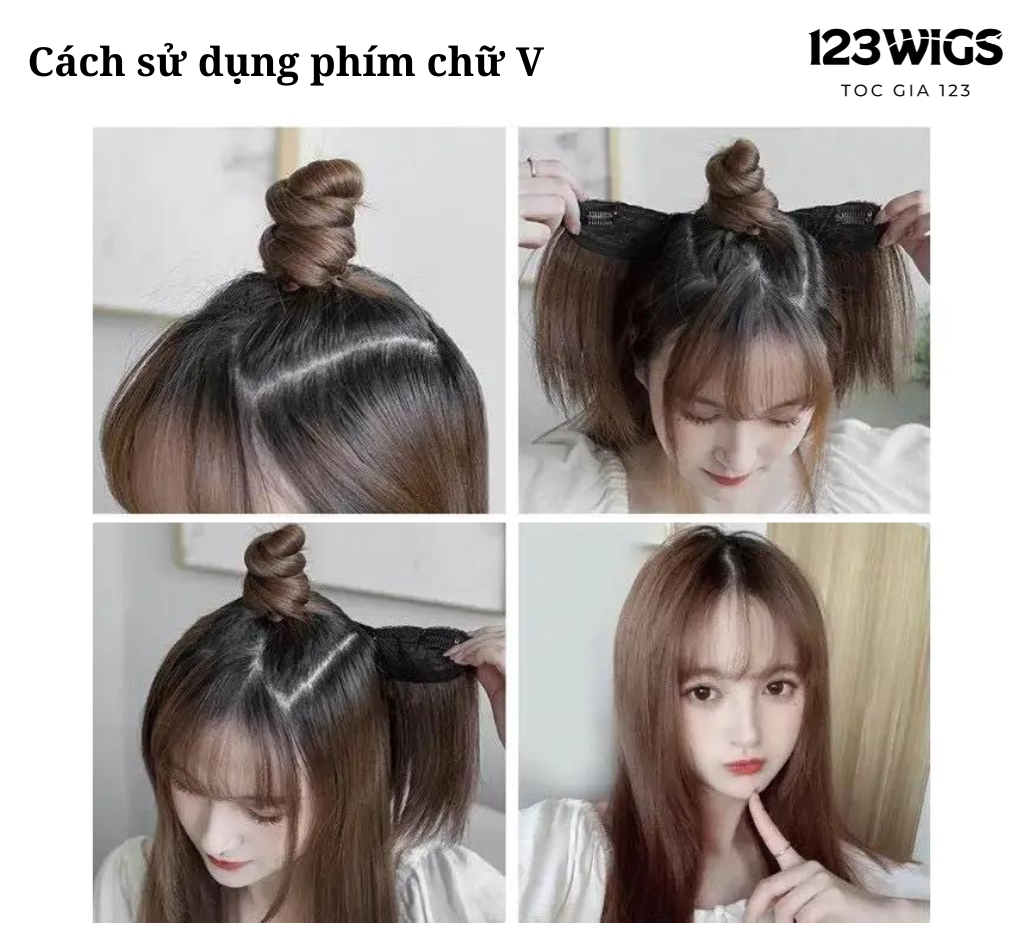 Hướng dẫn sử dụng tóc phím kẹp