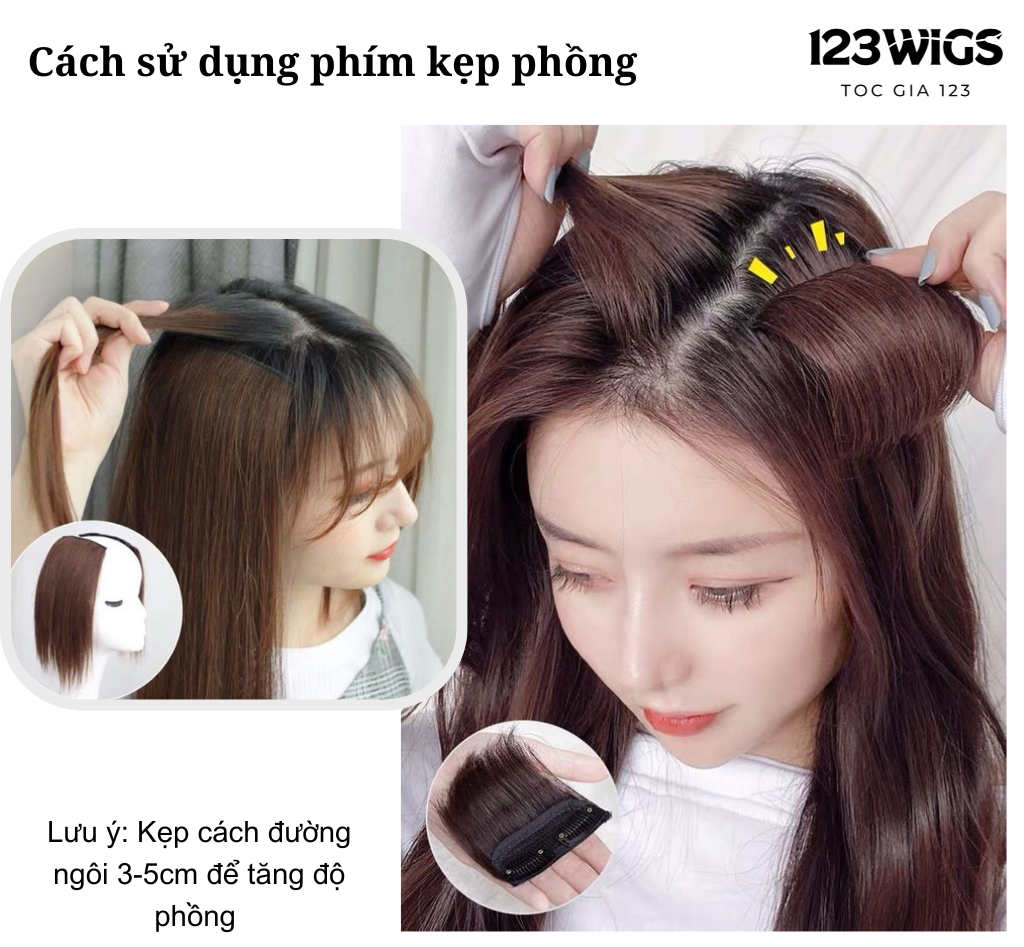 Hướng dẫn sử dụng tóc phím kẹp