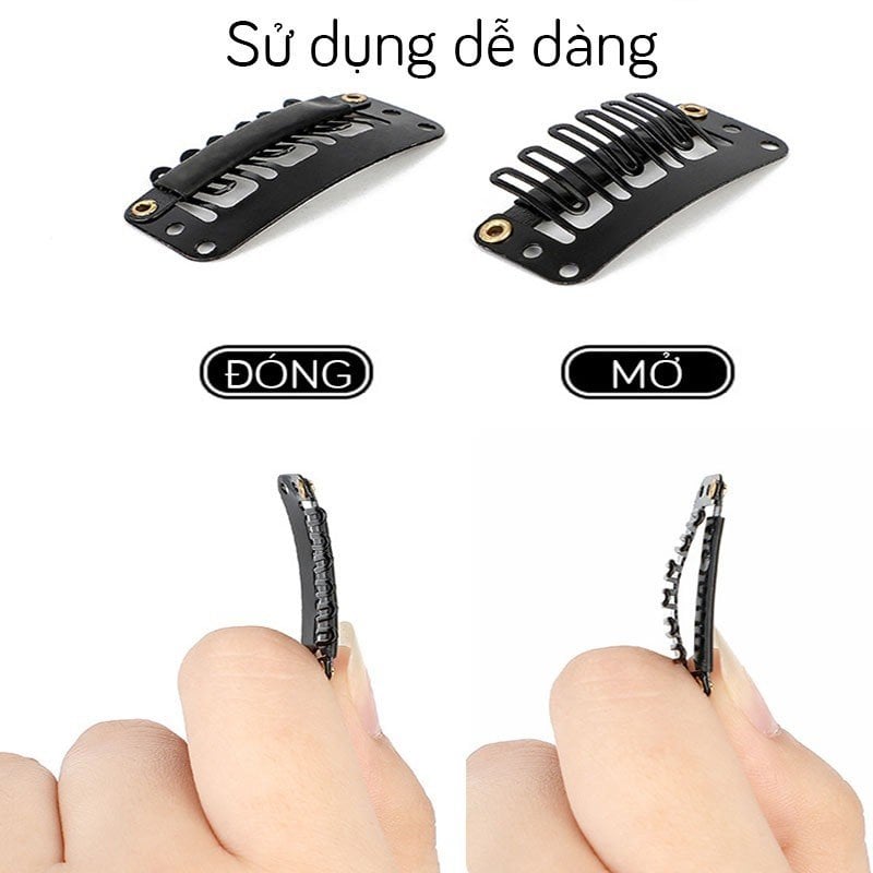 Bộ tóc kẹp 4 phím (2 phiên bản nâng cấp)