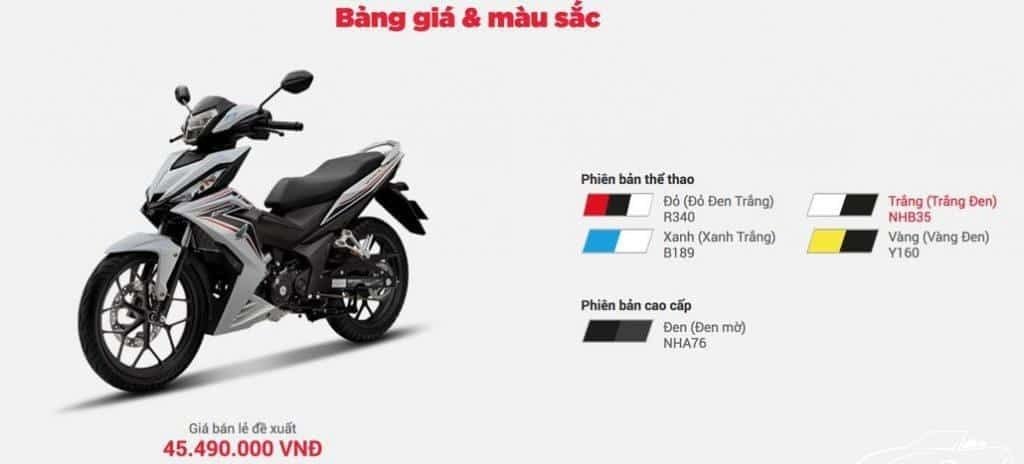 xe máy winner 150cc màu trắng