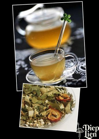 Cách làm trà giảm béo lá sen Sơn tra