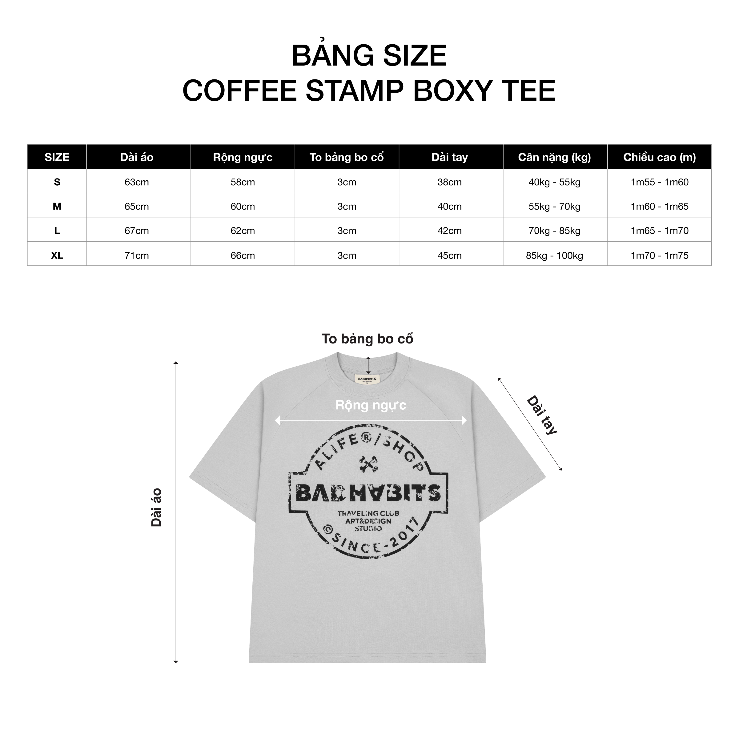 COFFEE STAMP BOXY TEE