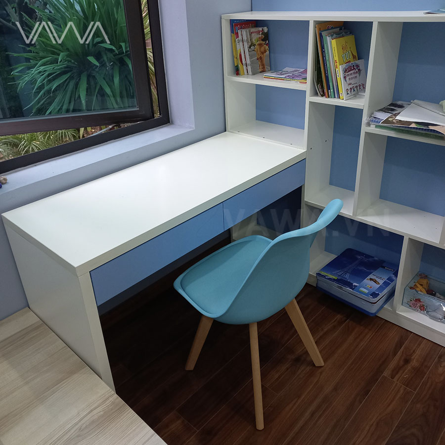 Ghế ăn Eames HERMAN VITRA mặt nhựa nệm da chân gỗ