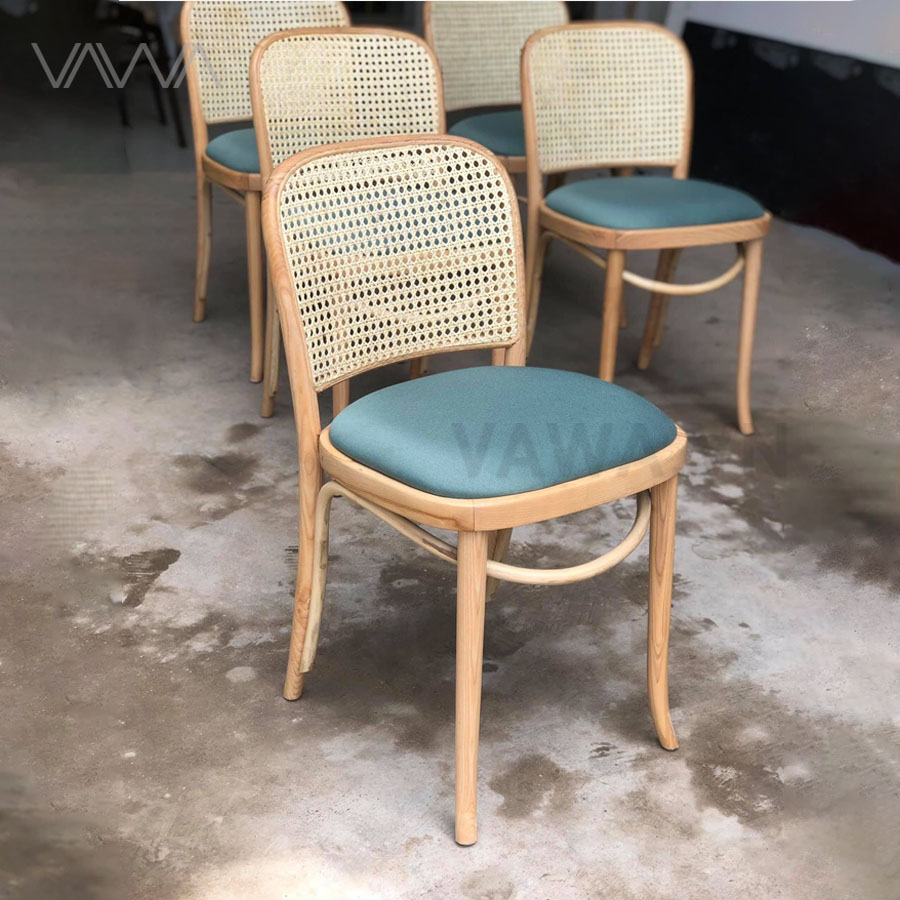 Ghế ăn ghế cafe gỗ lưng mây Thonet 811