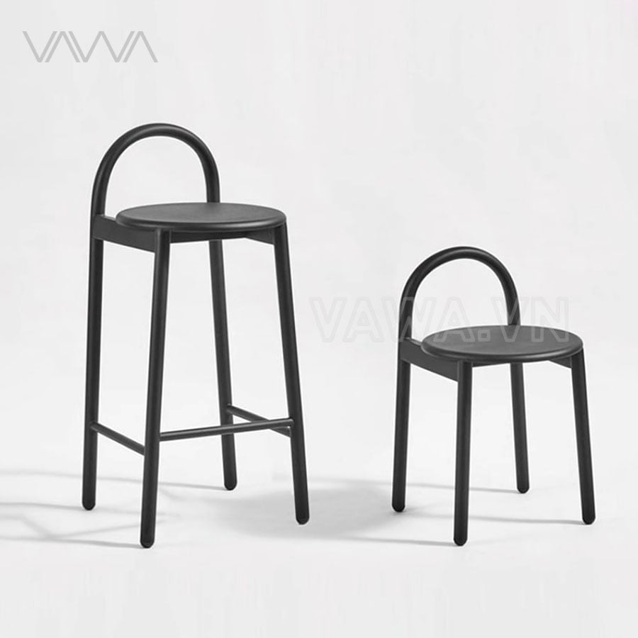 Ghế quầy bar hiện đại tối giản Bắc ÂU - Ghế bar sắt trong nhà, ngoài trời