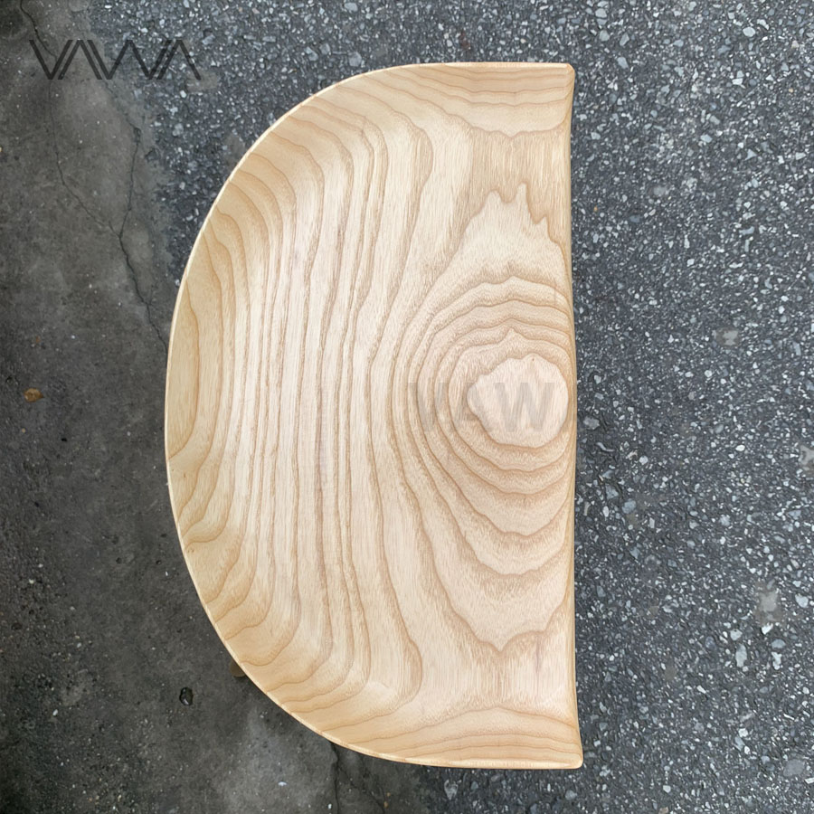 Ghế bar gỗ Taburet mặt lõm - Ghế đẩu quầy bar gỗ