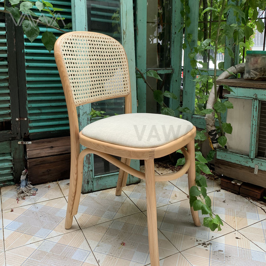 Ghế ăn ghế cafe gỗ lưng mây Thonet 811