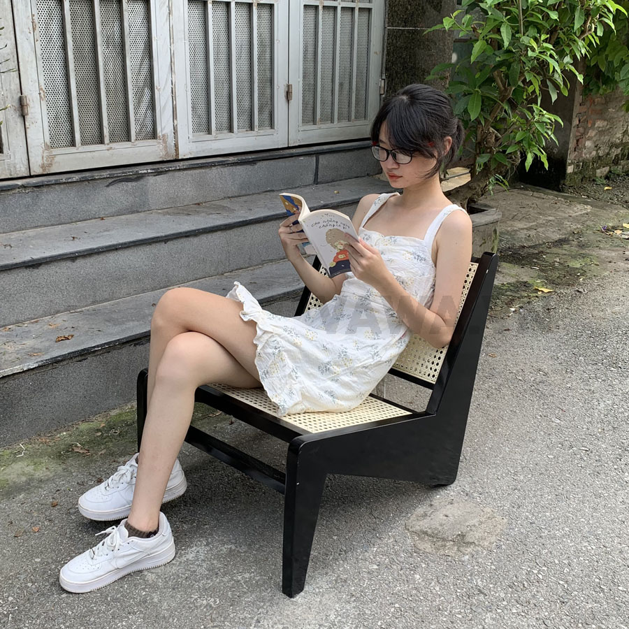 Ảnh thực tế và Đánh giá của khách hàng Ghế thư giãn rustic mặt mây Kan ...