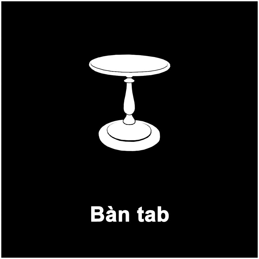 Icon bàn tab tân cổ điển