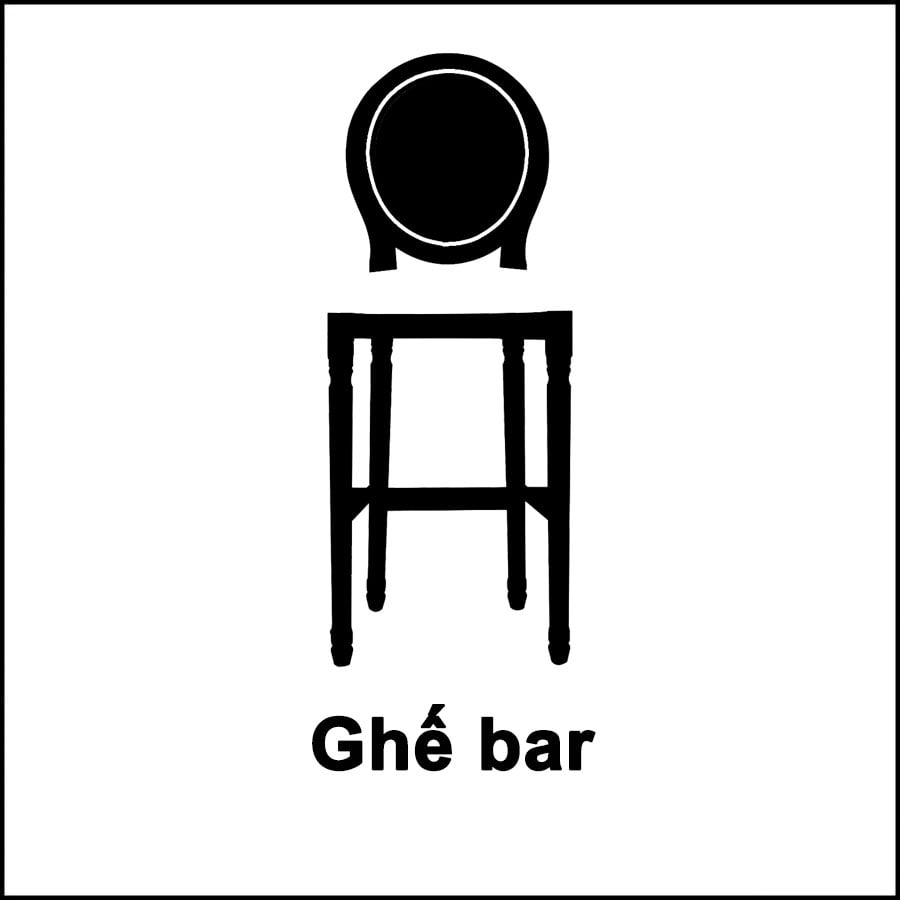 Icon ghế bar tân cổ