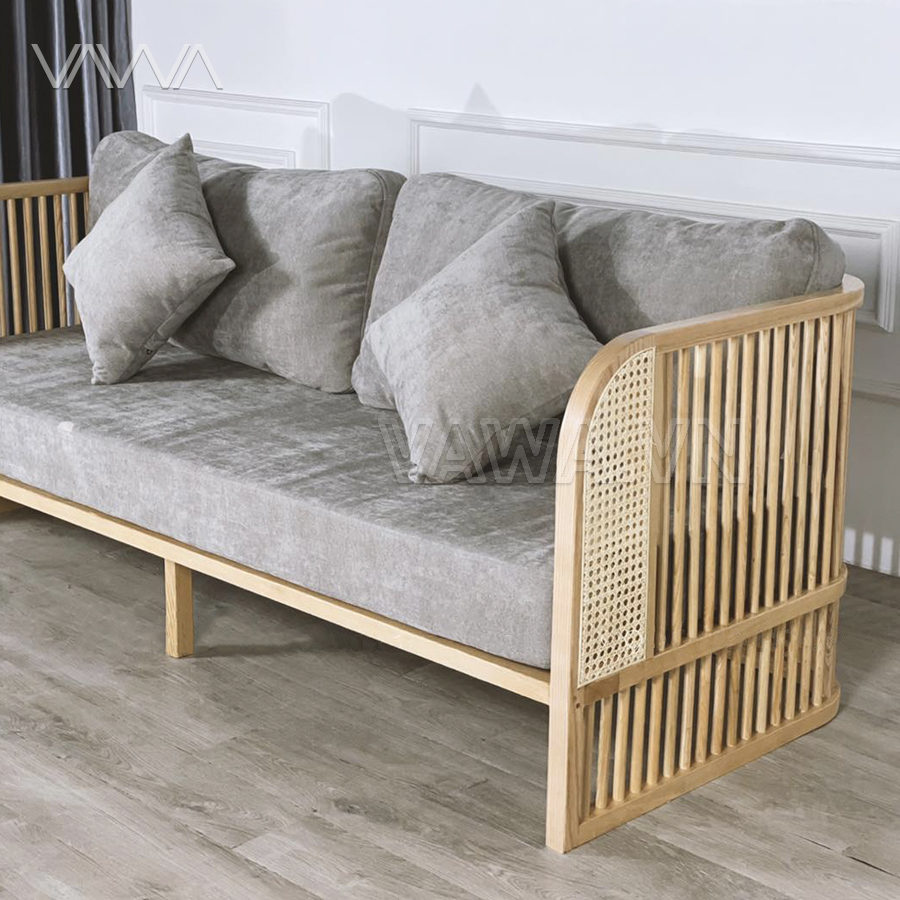 Sofa Rustic nan gỗ - Sofa gỗ Indochine Hà Nội