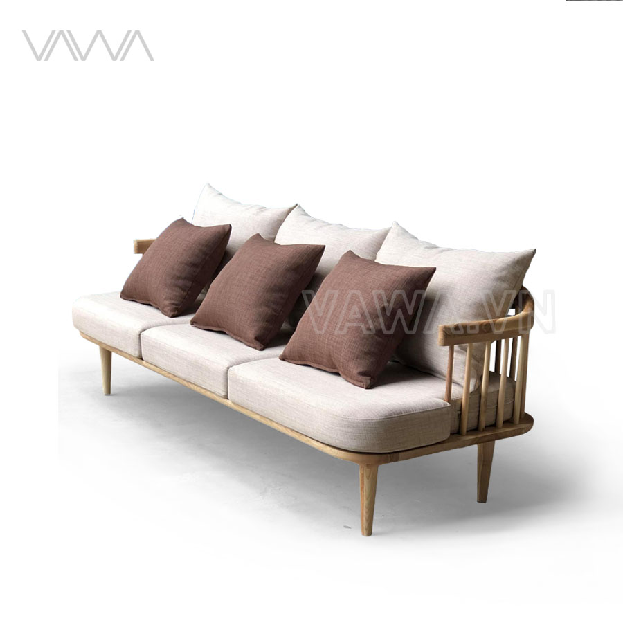 Sofa Rustic Văng Gỗ song tiện Fly