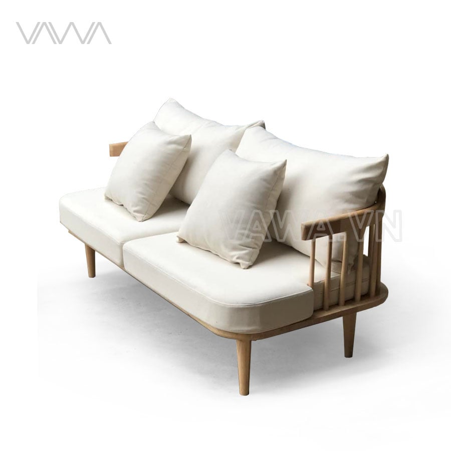 Sofa Rustic Văng Gỗ song tiện Fly