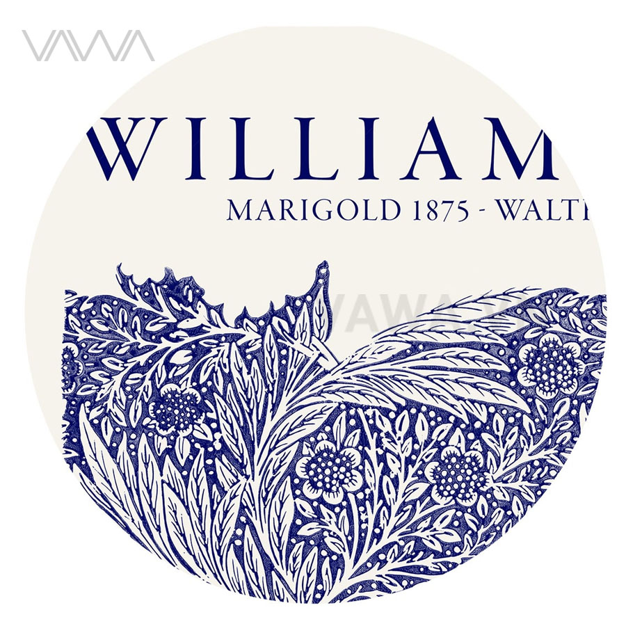 Tranh hoạ tiết cổ điển in hoa William Morris