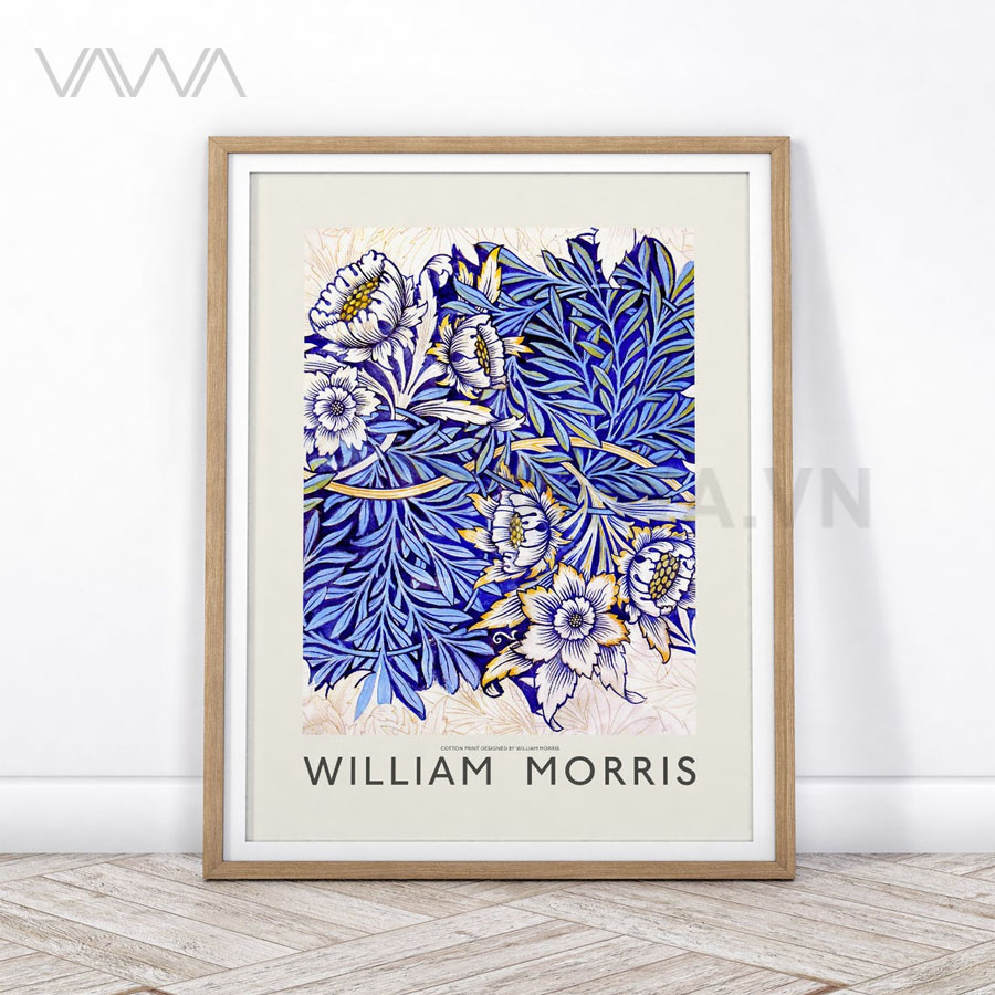 Tranh hoạ tiết cổ điển in hoa William Morris