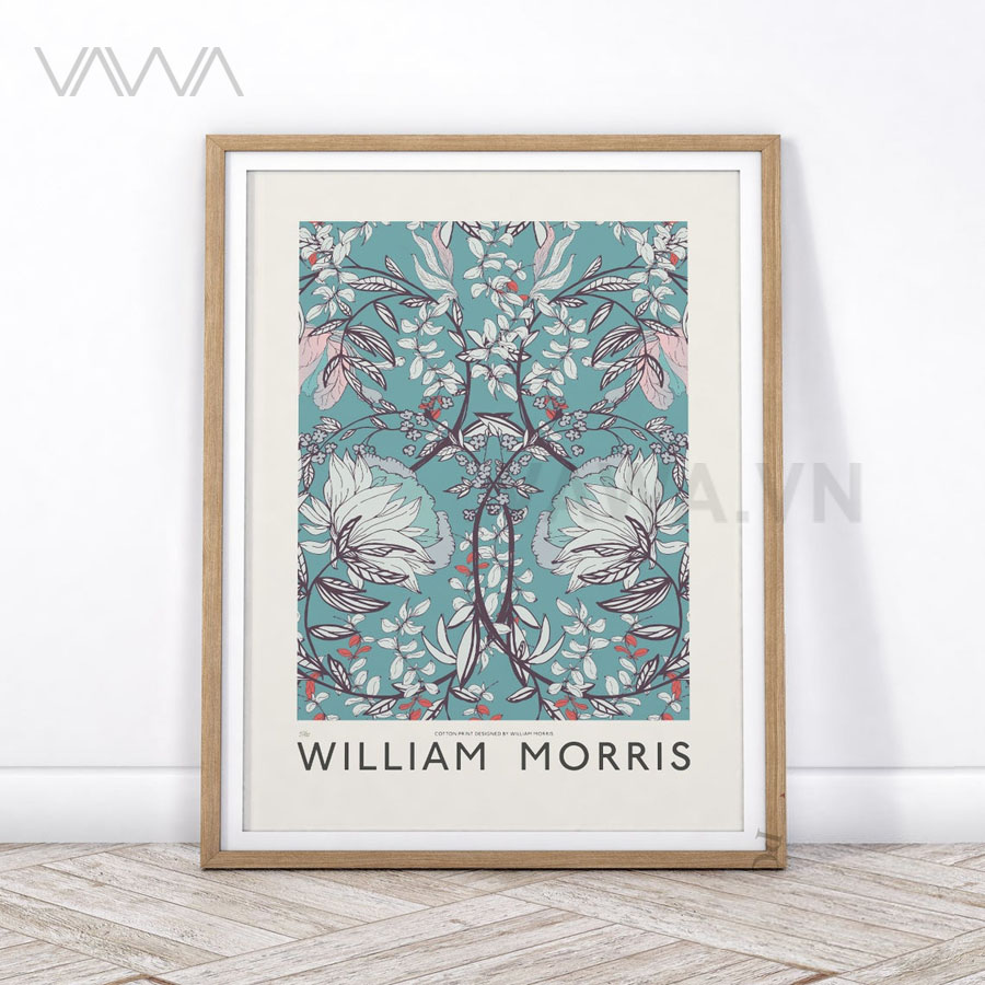 Tranh hoạ tiết cổ điển in hoa William Morris