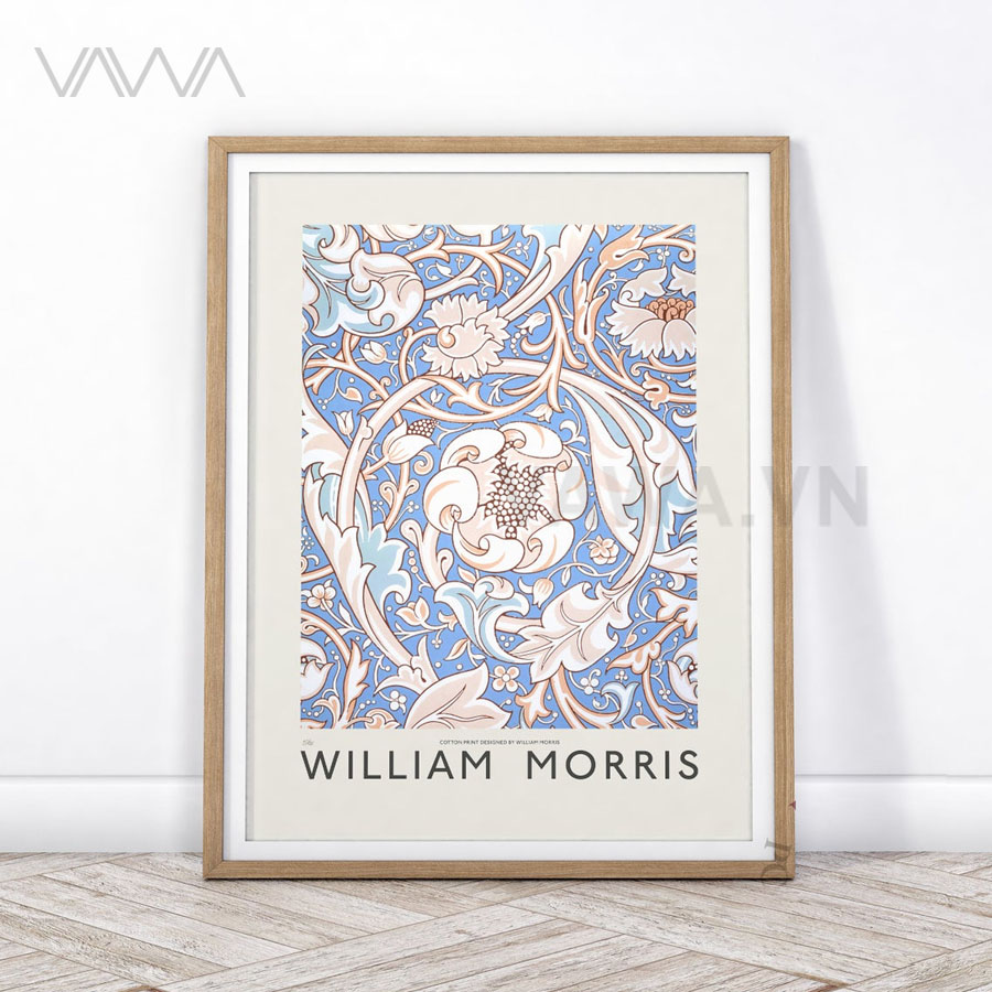 Tranh hoạ tiết cổ điển in hoa William Morris