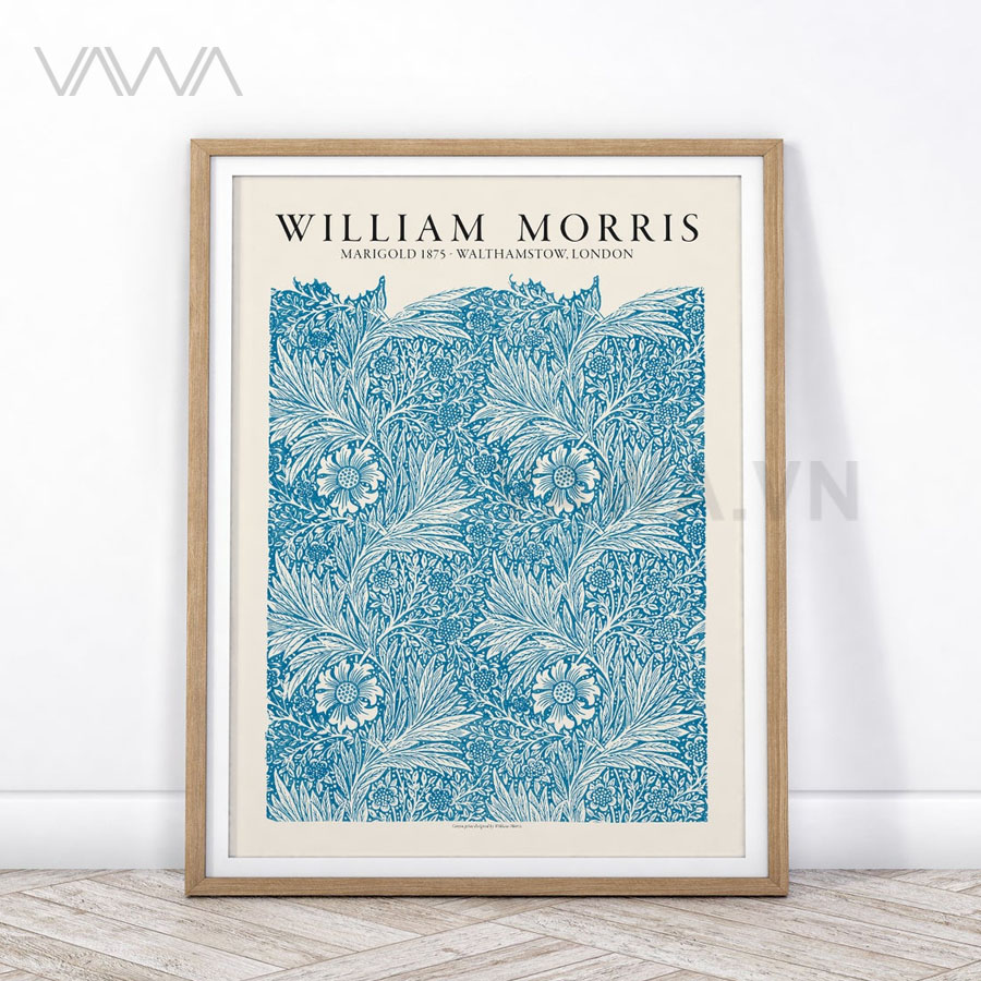 Tranh hoạ tiết cổ điển in hoa William Morris